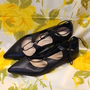 Loeffler Randall Ambra lace up ballet flats